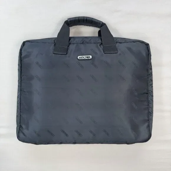 Rimowa Nylon Laptop Soft Case Briefcase Document Bag Black Approx 12x15x3 Travel - Picture 2 of 13